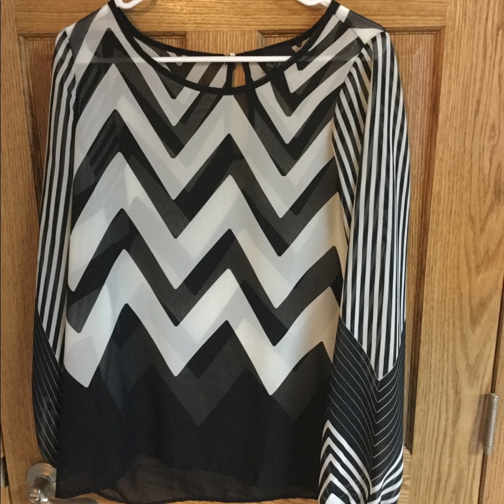 Chiffon Strip Top